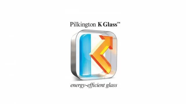 Diagram of Pilkington K Glass in a double-glazed unit